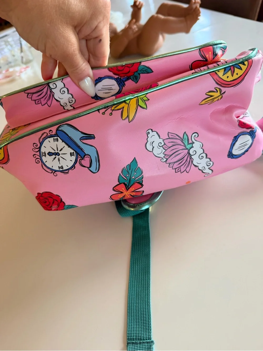Disney Princess Pink Floral Backpack